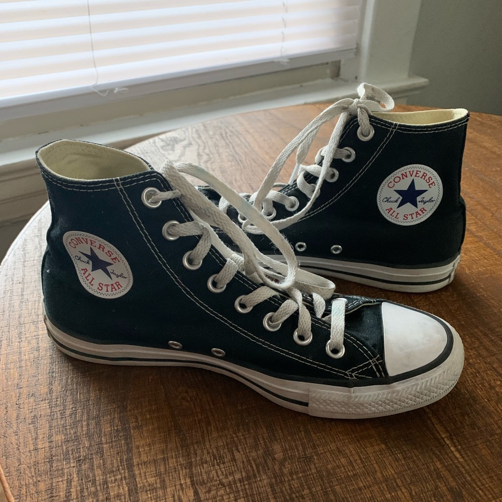 black high top converse